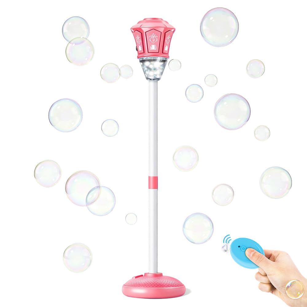 Automatic Bubble Volcano Machine – Standing Bubble Blower with Lights & Music