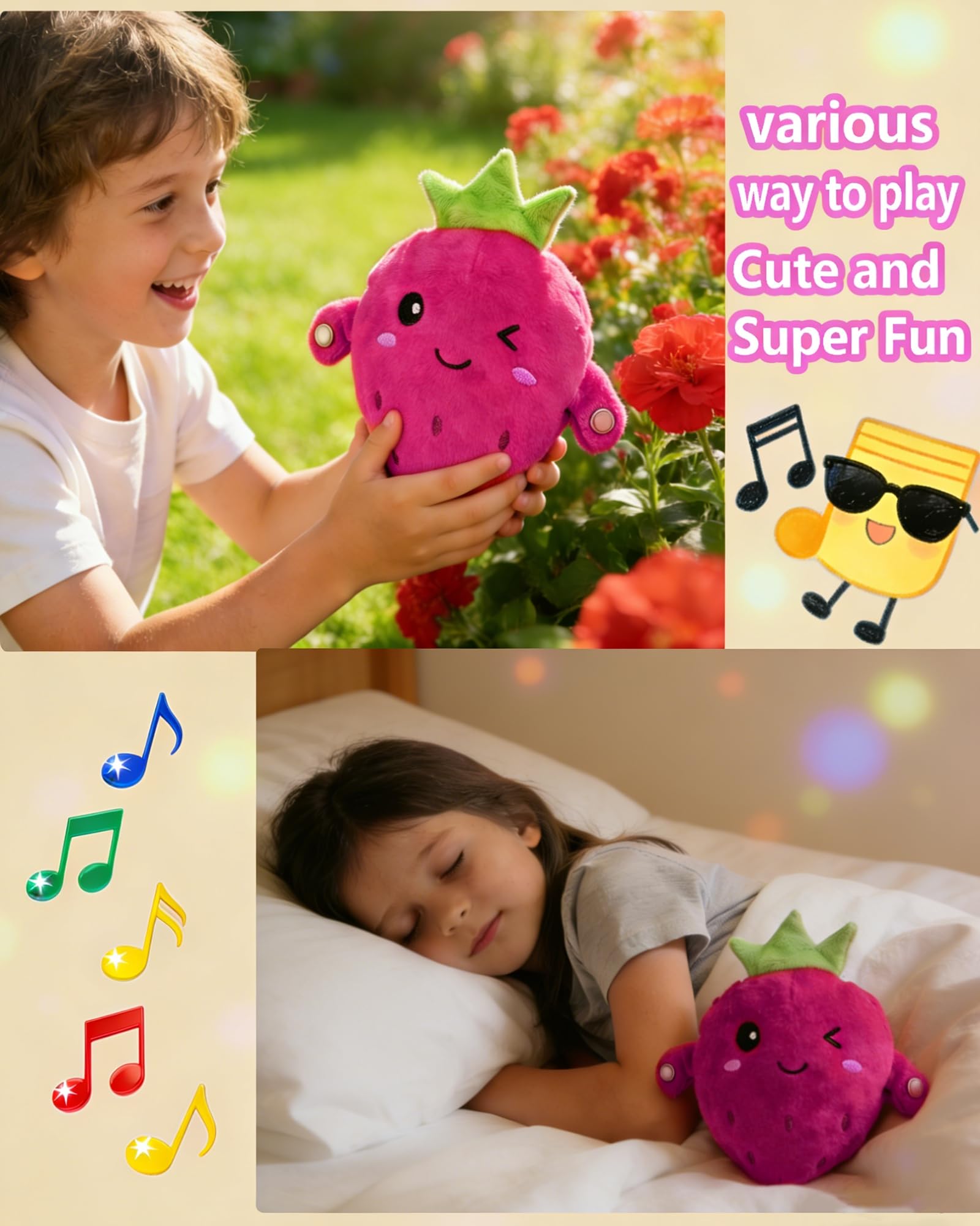 Interactive Musical Banana Plush Toy – Sensory Learning Toy for Babies & Toddlers