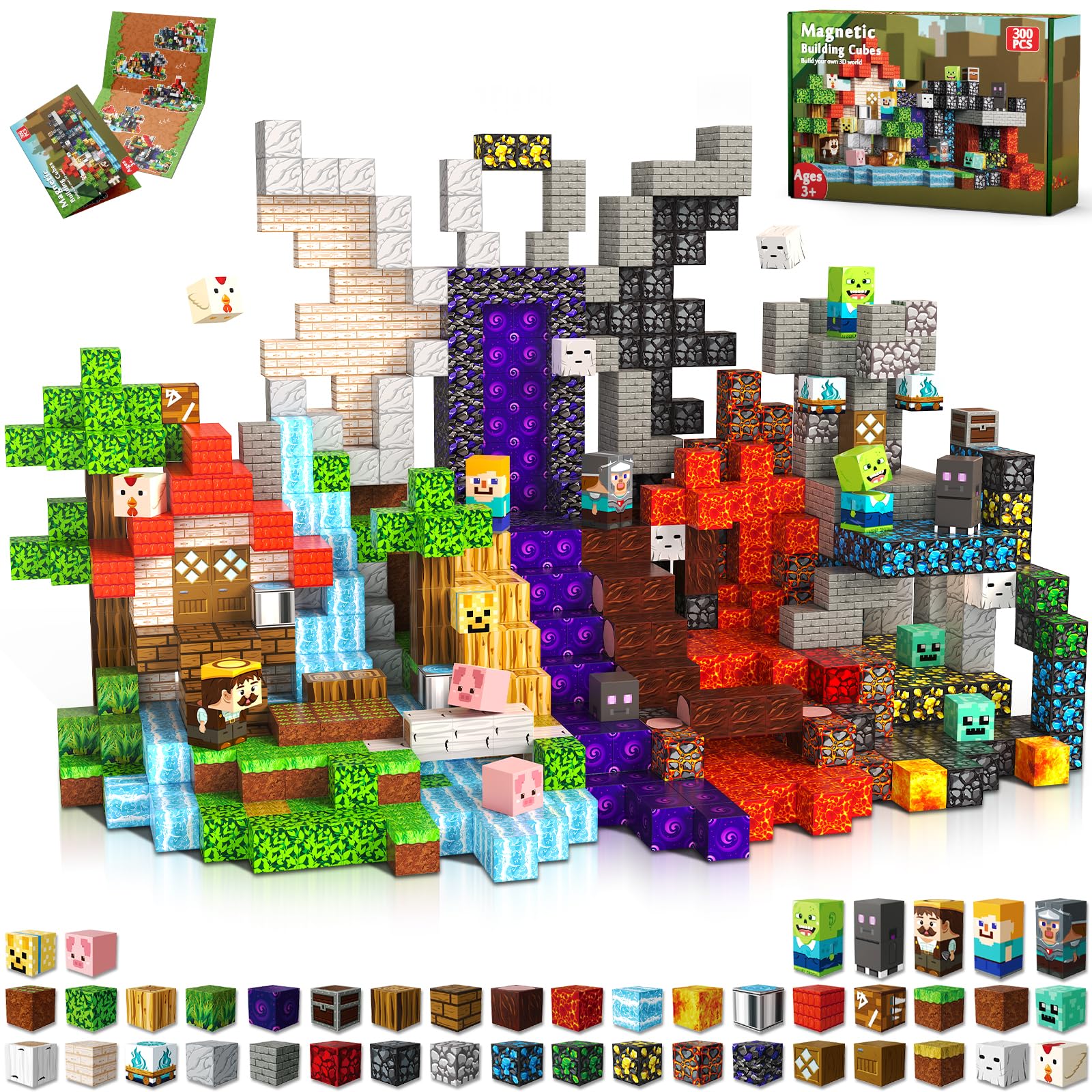 PixelCraft™ Magnetic Building World – Creative Building Toy for Kids