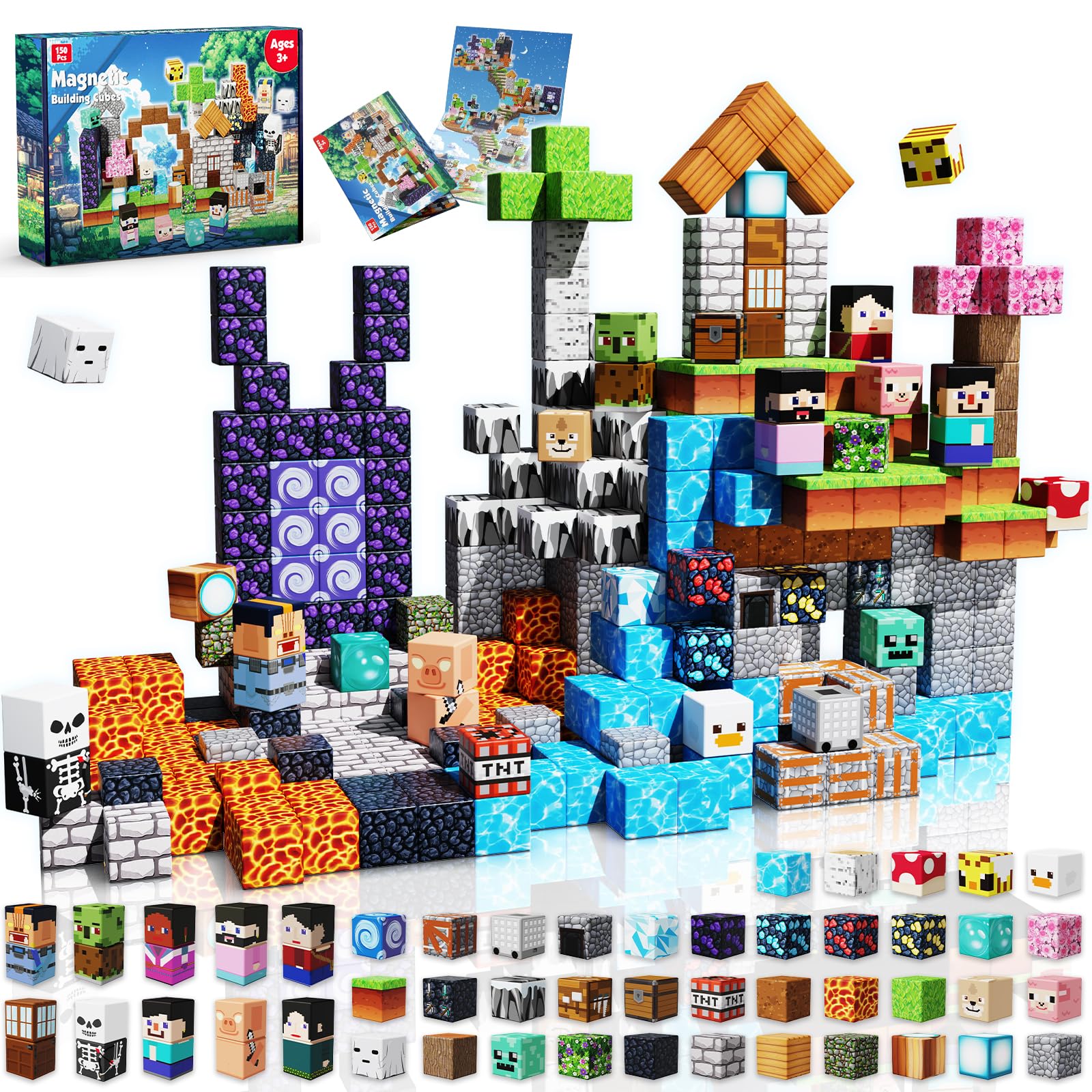 PixelCraft™ Magnetic Building World – Creative Building Toy for Kids