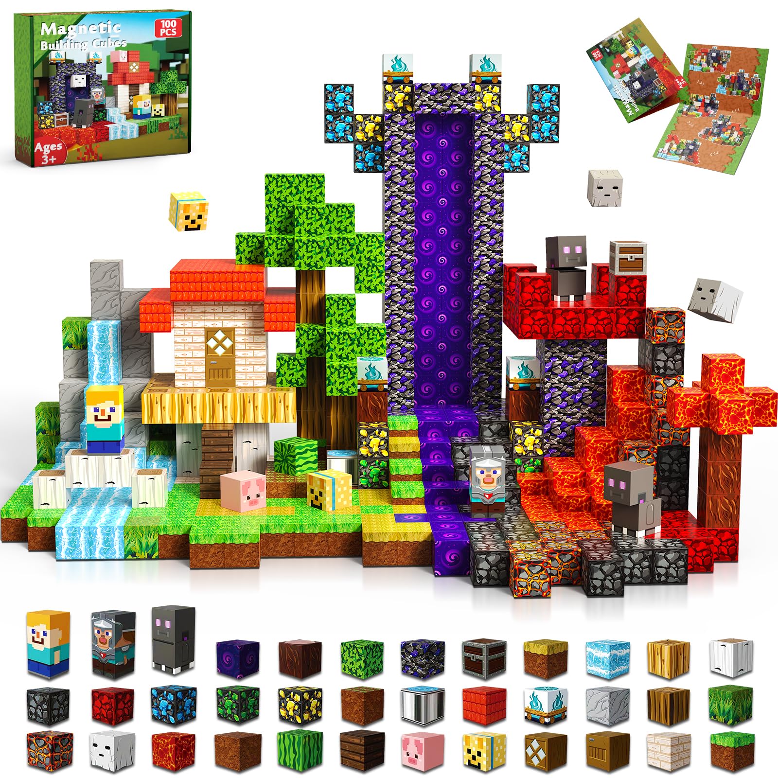 PixelCraft™ Magnetic Building World – Creative Building Toy for Kids