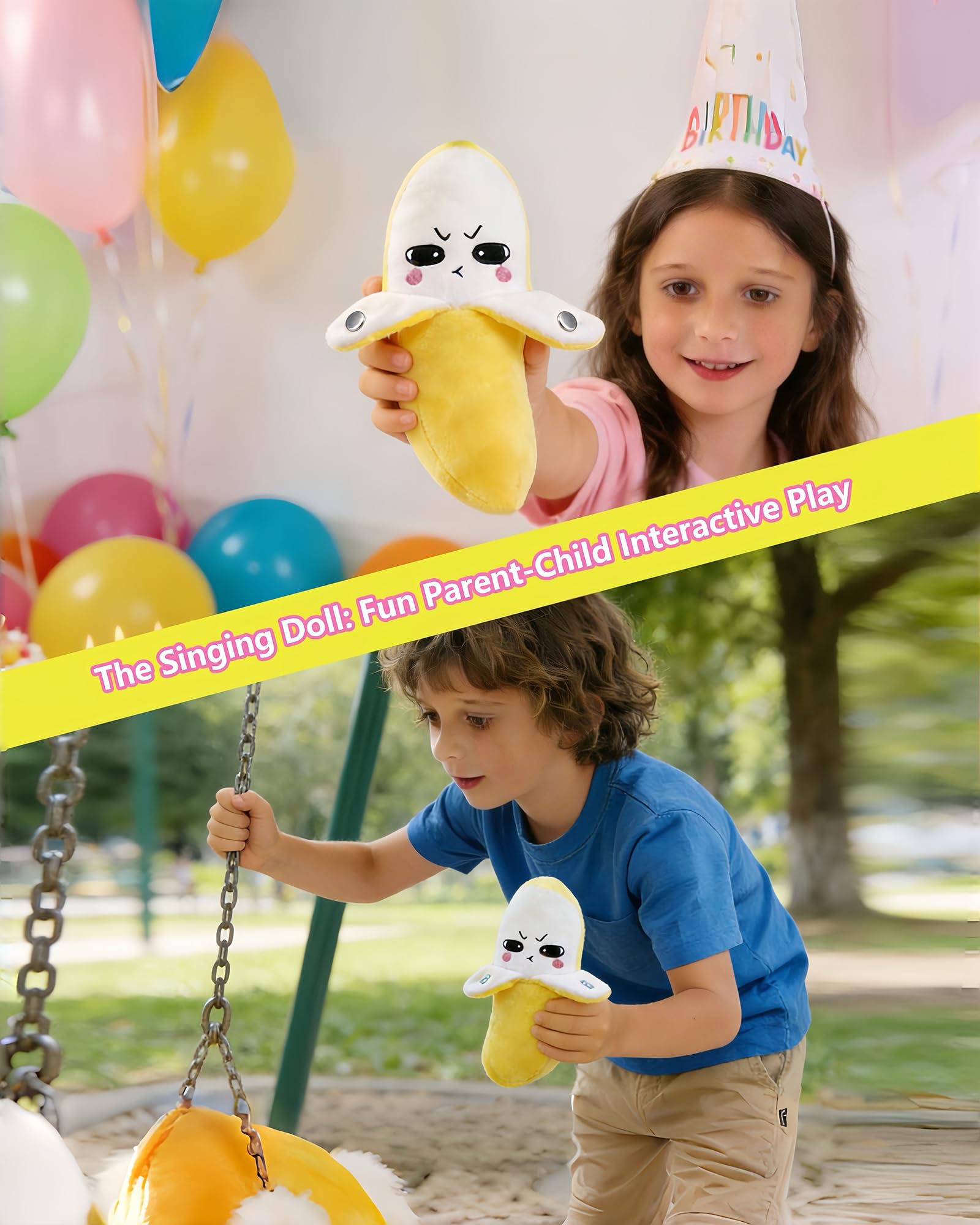 Interactive Musical Banana Plush Toy – Sensory Learning Toy for Babies & Toddlers