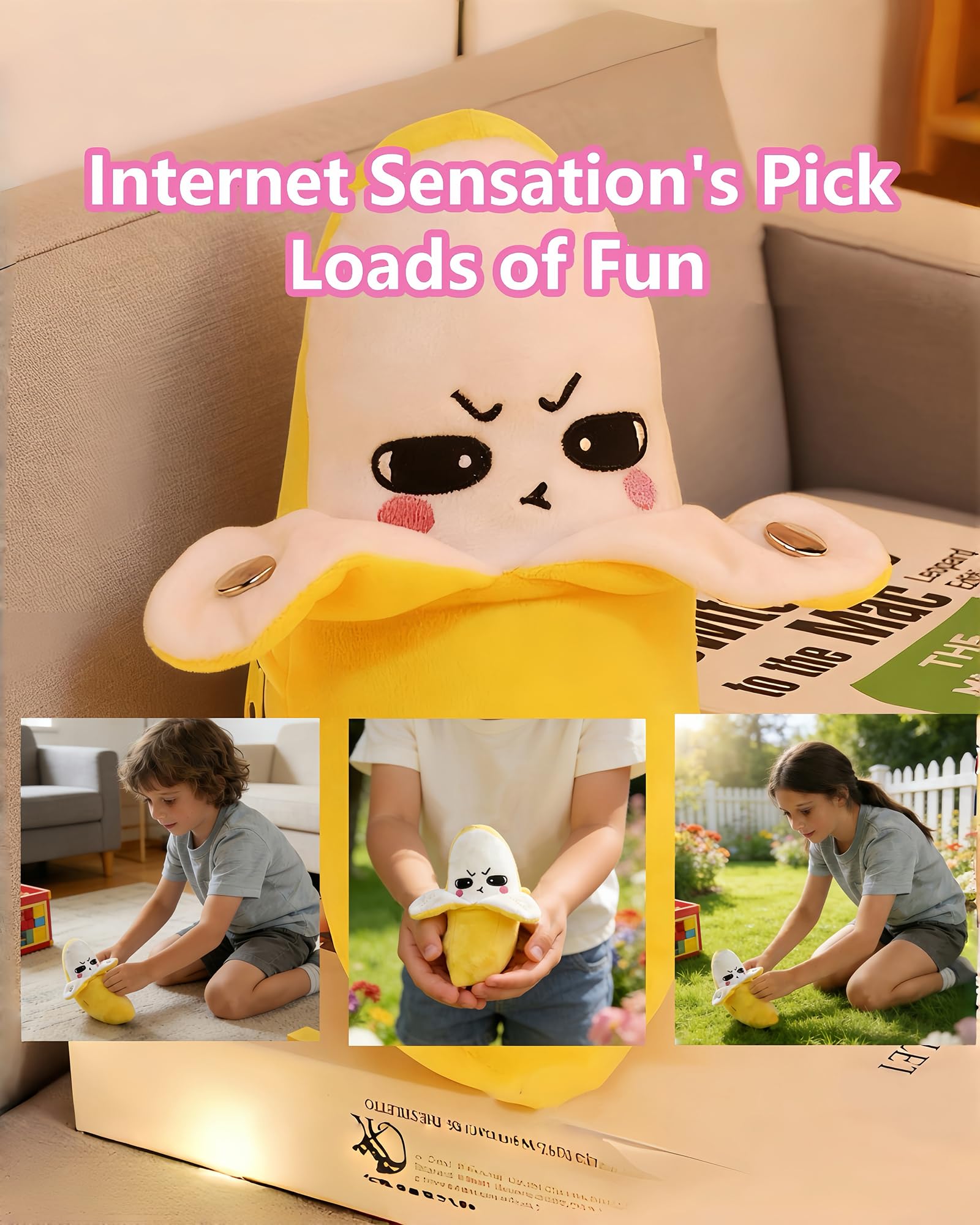 Interactive Musical Banana Plush Toy – Sensory Learning Toy for Babies & Toddlers