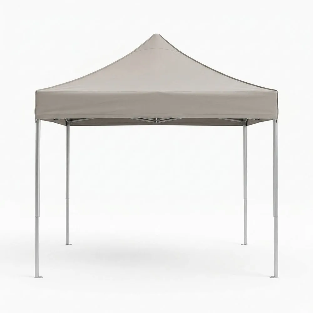Carpa Plegable de Aluminio y Poliéster Beige 3x3 (largo x ancho) m