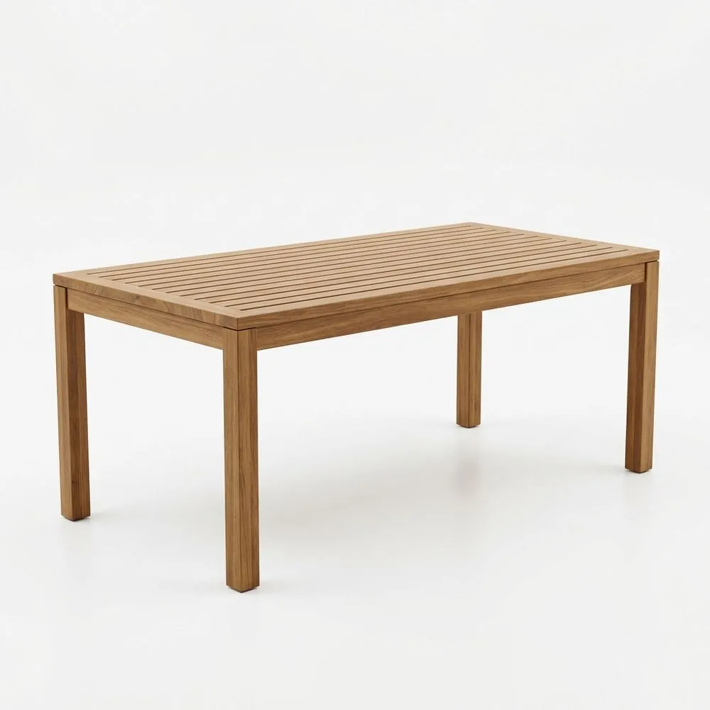 Mesa de madera teca 150x90x75 (longitud x anchura x altura) cm