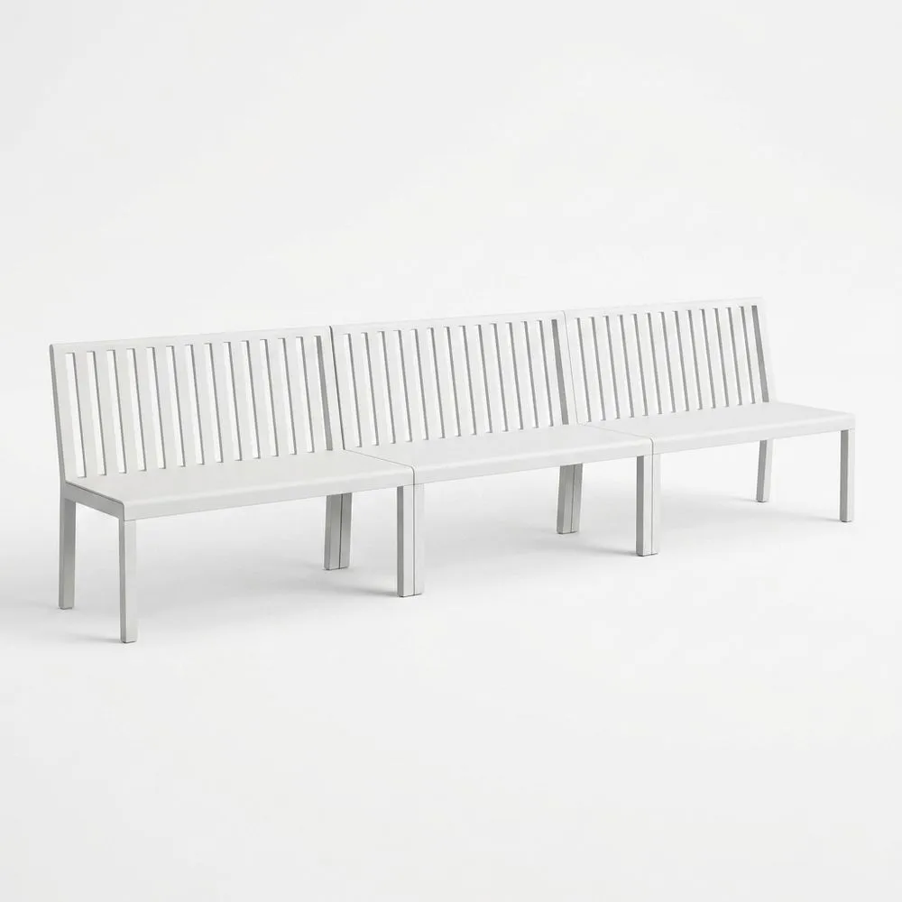 Banco Modular de Aluminio Exterior largo 240 cm