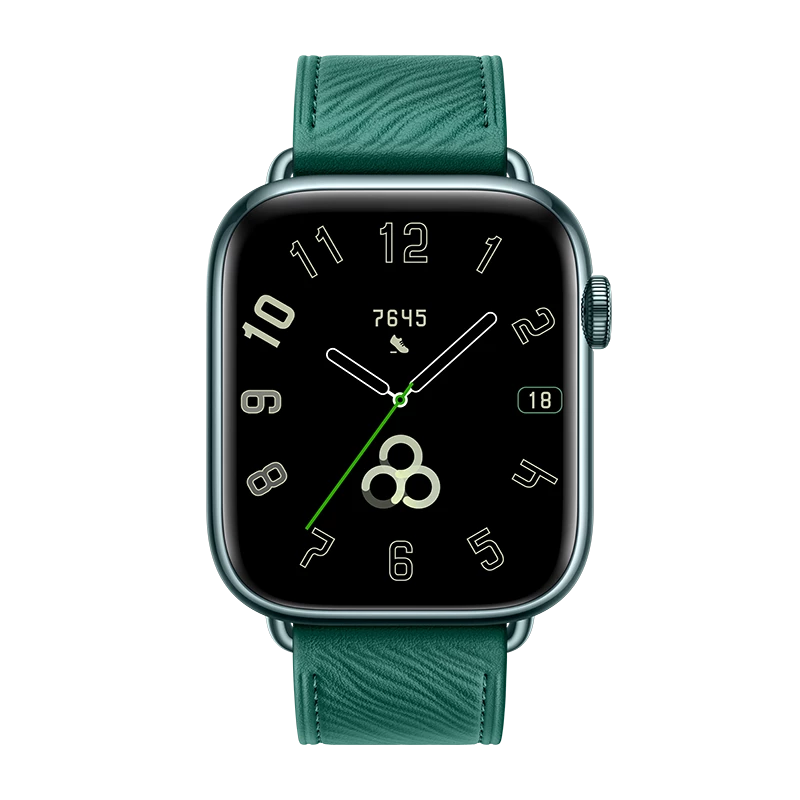 HONOR Watch 5 64MB+4GB Green, Green Leather Strap