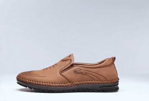 Men's handcrafted leather trainers