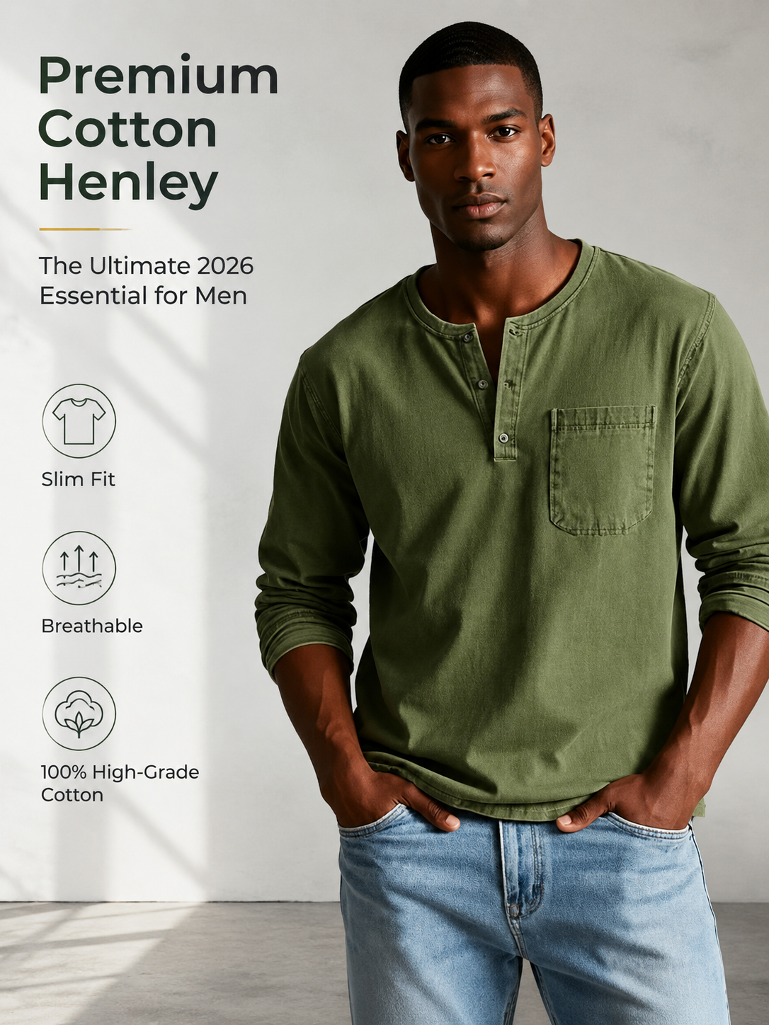 2026 Slim-Fit, Breathable, Pullover Casual Base Layer Top