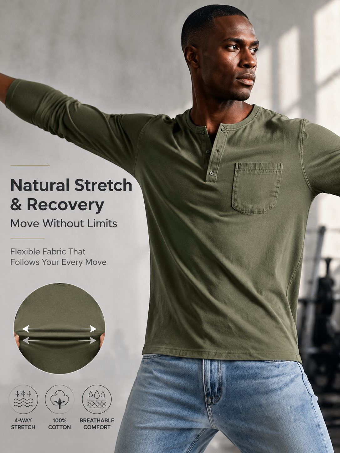 2026 Slim-Fit, Breathable, Pullover Casual Base Layer Top