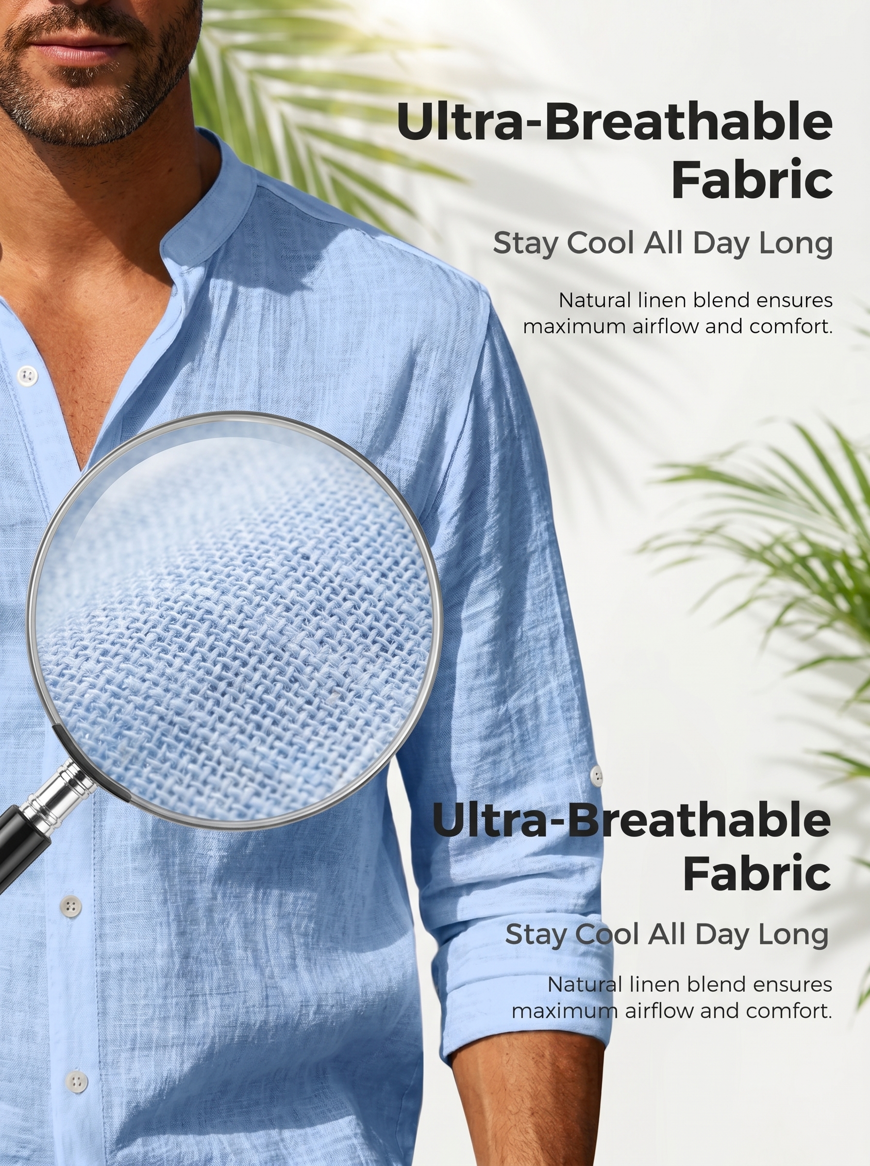 2026 New Arrival: Breathable Casual Stand-Collar Shirt with Pockets