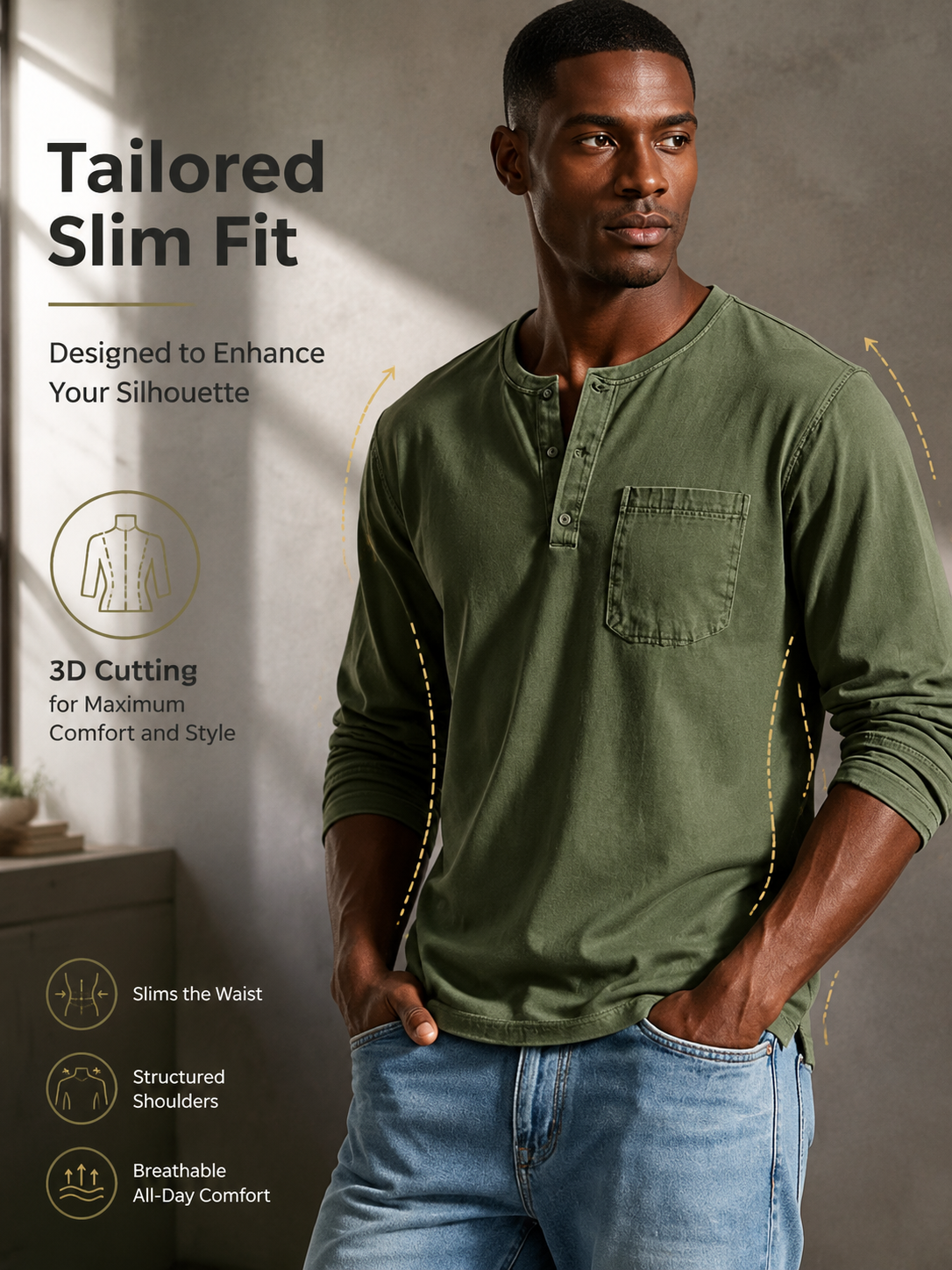 2026 Slim-Fit, Breathable, Pullover Casual Base Layer Top