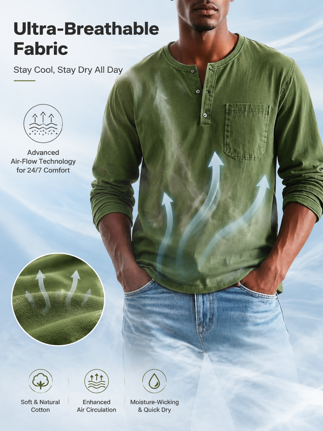 2026 Slim-Fit, Breathable, Pullover Casual Base Layer Top