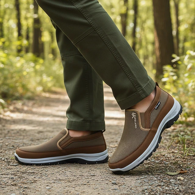 🔥LAST DAY 70% OFF🔥Men's Arch Support & Breathable and Light & Non-Slip Shoes - Proven Plantar Fasciitis, Foot and Heel Pain Relief.