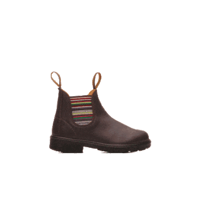 Blundstone 1413 - Kids Brown Striped Elastic