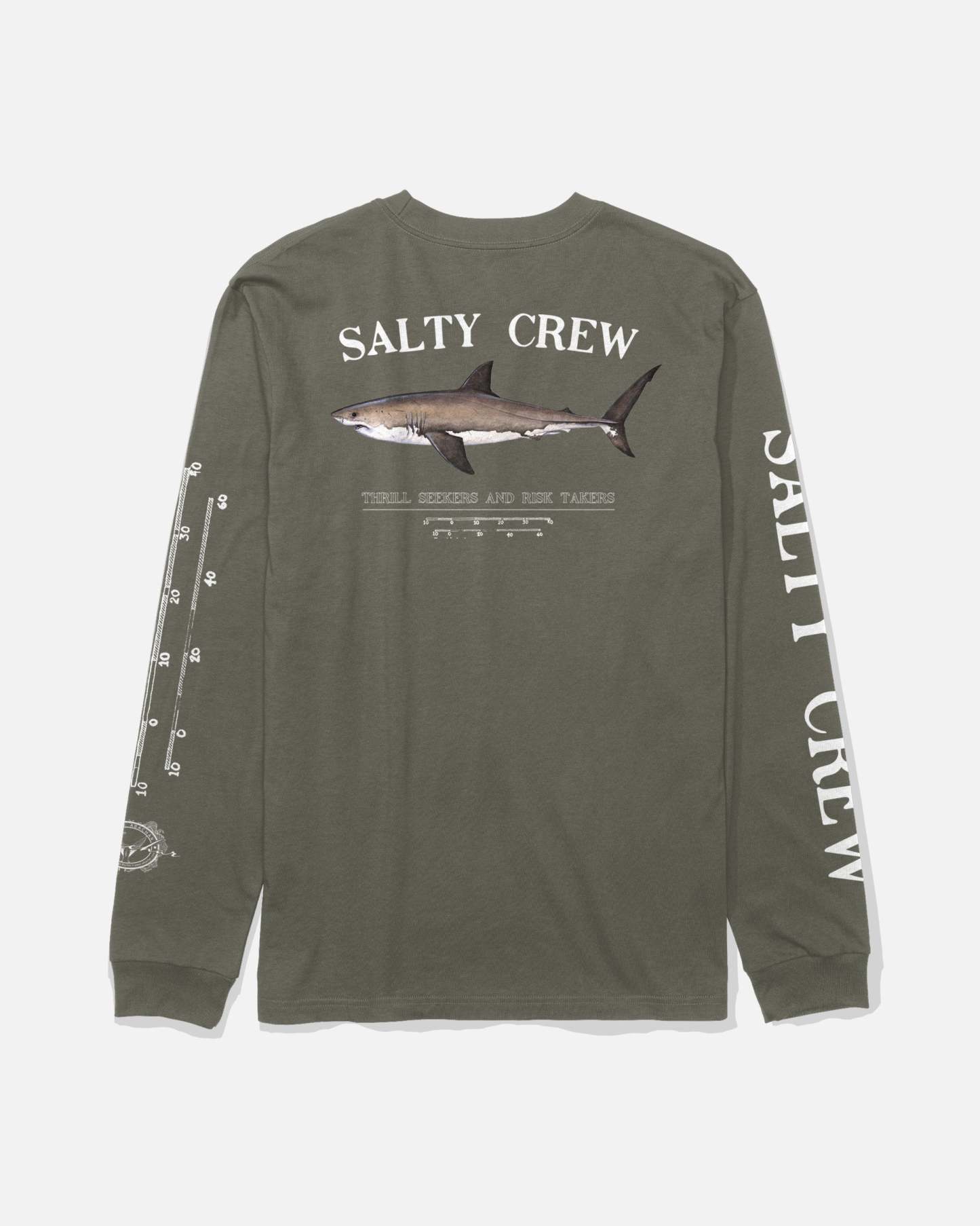 Bruce Boys Long Sleeve Tee - Dusty Olive