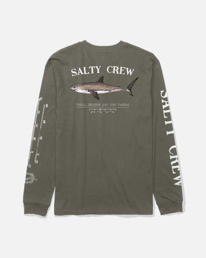 Bruce Boys Long Sleeve Tee - Dusty Olive