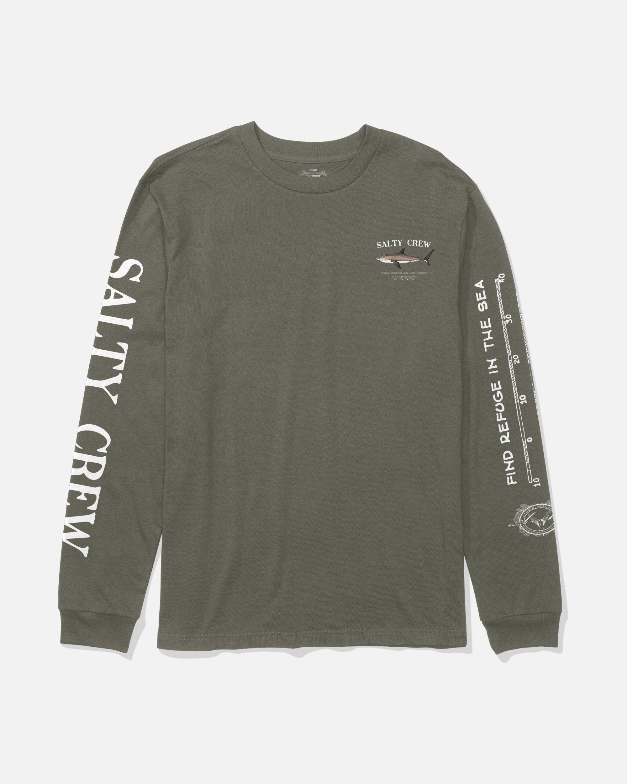 Bruce Boys Long Sleeve Tee - Dusty Olive