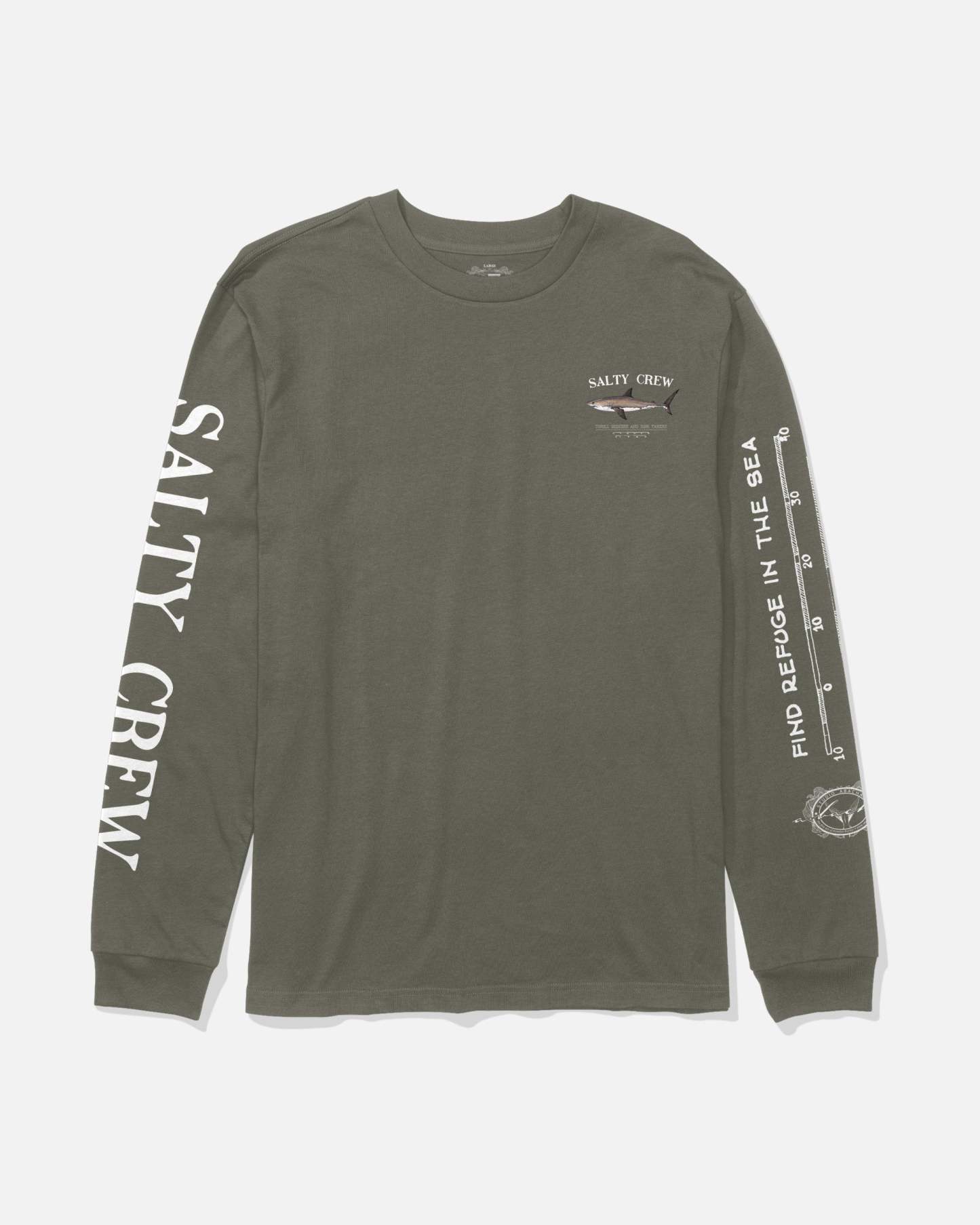 Bruce Boys Long Sleeve Tee - Dusty Olive