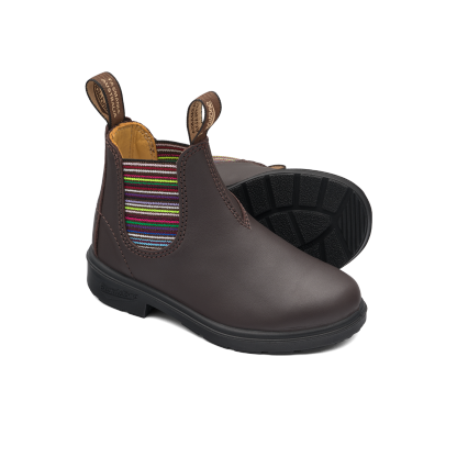Blundstone 1413 - Kids Brown Striped Elastic