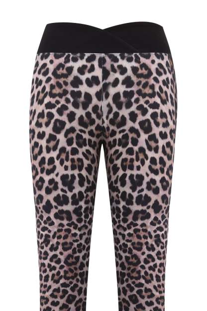BLARE CROSSOVER PANT - LEOPARD