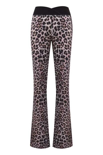 BLARE CROSSOVER PANT - LEOPARD