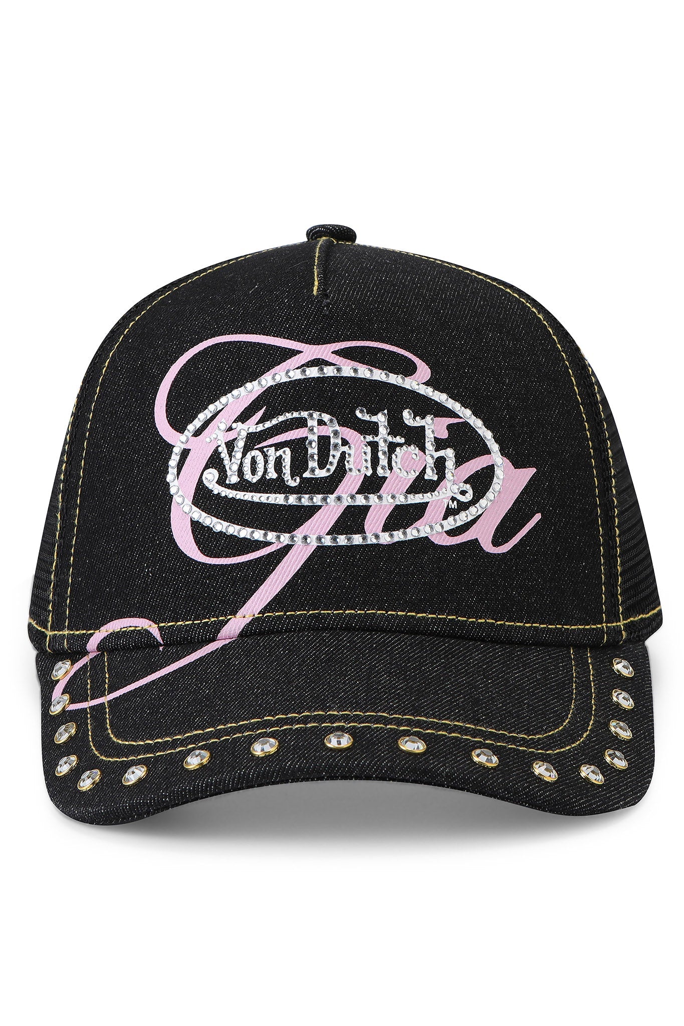 I.AM.GIA X VON DUTCH TRUCKER HAT - INDIGO DENIM