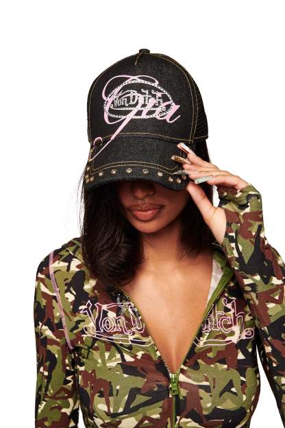 I.AM.GIA X VON DUTCH TRUCKER HAT - INDIGO DENIM