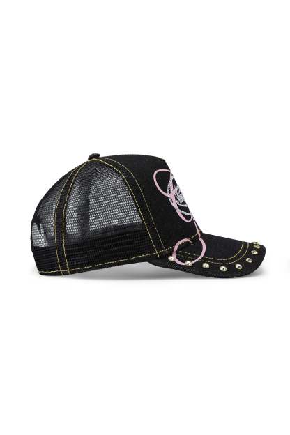 I.AM.GIA X VON DUTCH TRUCKER HAT - INDIGO DENIM