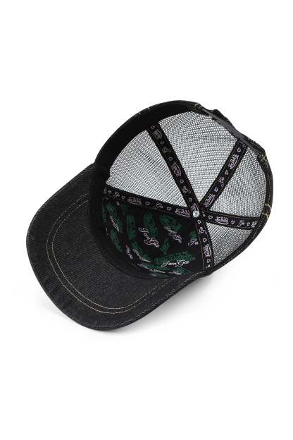 I.AM.GIA X VON DUTCH TRUCKER HAT - INDIGO DENIM