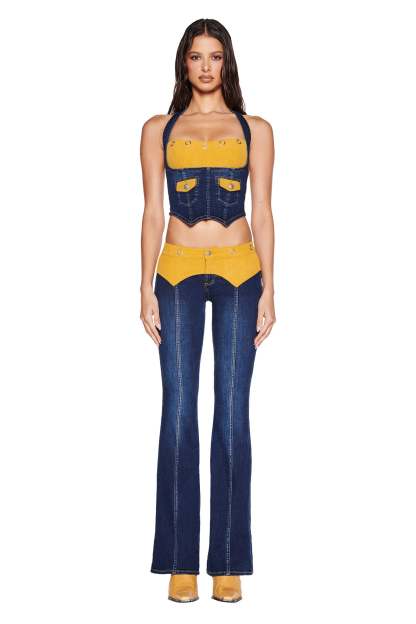 TOMMIE CORSET - DARK WASH