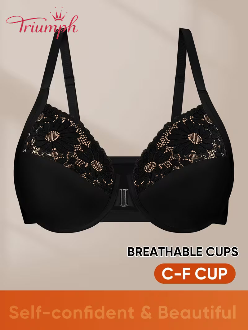 Triumph® Комплект от 4 бр🎄Сутиен с голям размер и закопчаване отпред
