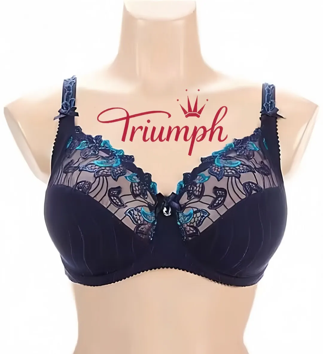 Triumph - 4 части🎗️Нов сутиен без банели с флорална бродерия