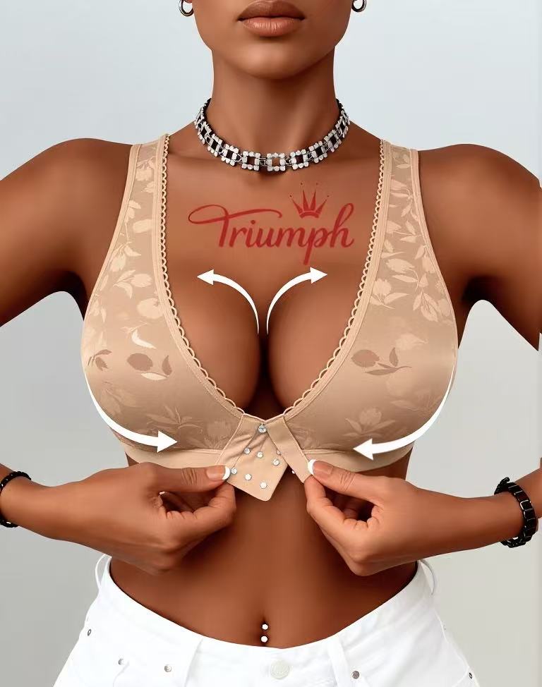Triumph® Комплект от 4 бр🎄Сутиен с голям размер и закопчаване отпред