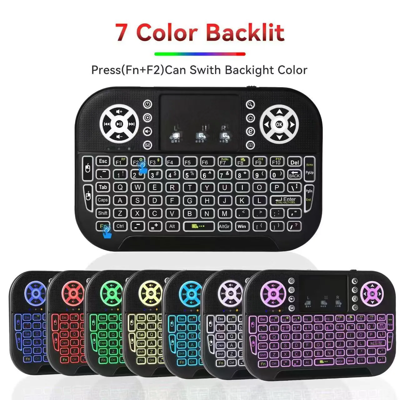 Vseebox Mini Wireless Keyboard with Touchpad