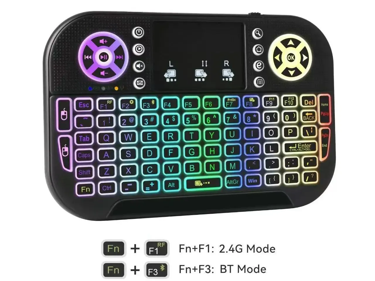 Vseebox Mini Wireless Keyboard with Touchpad