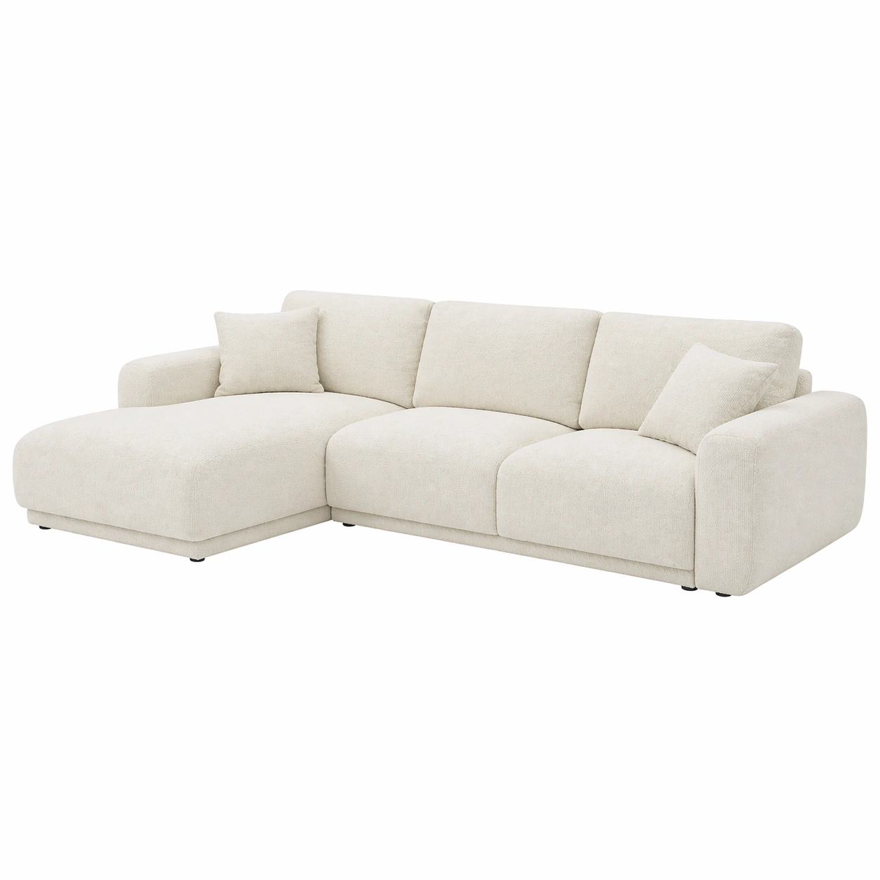 Sofá chaise longue de 3 plazas con dise?o moderno envolvente y cojines extra amplios-My Shop