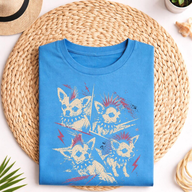 Vintage Punk Chihuahua T-Shirt