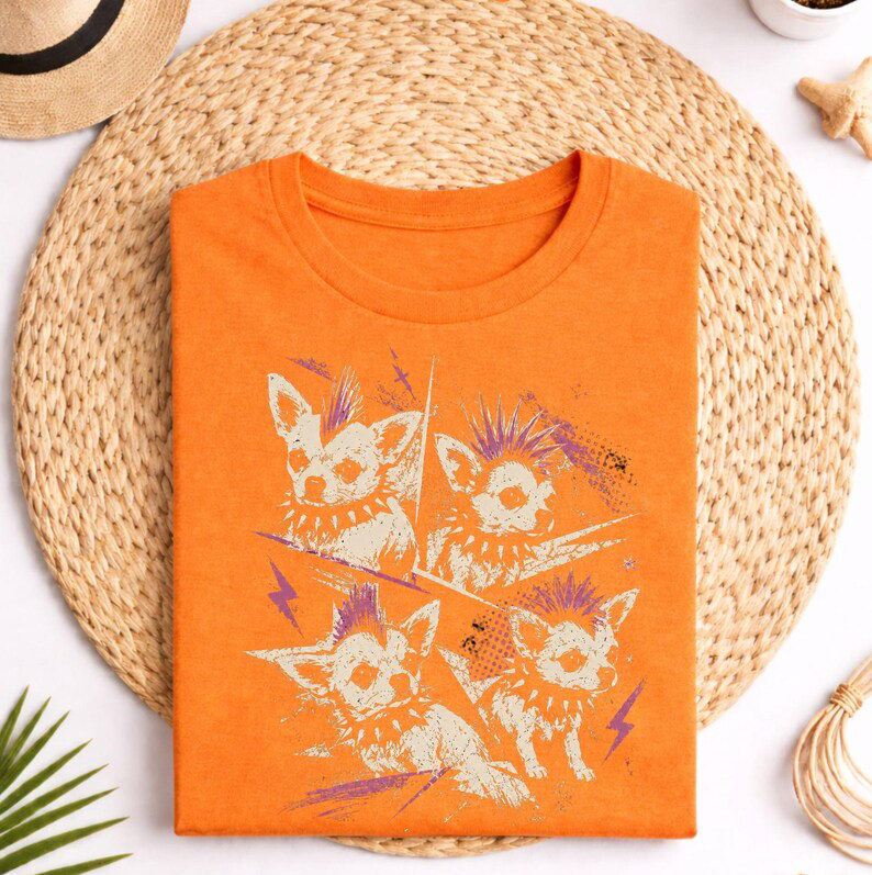 Vintage Punk Chihuahua T-Shirt