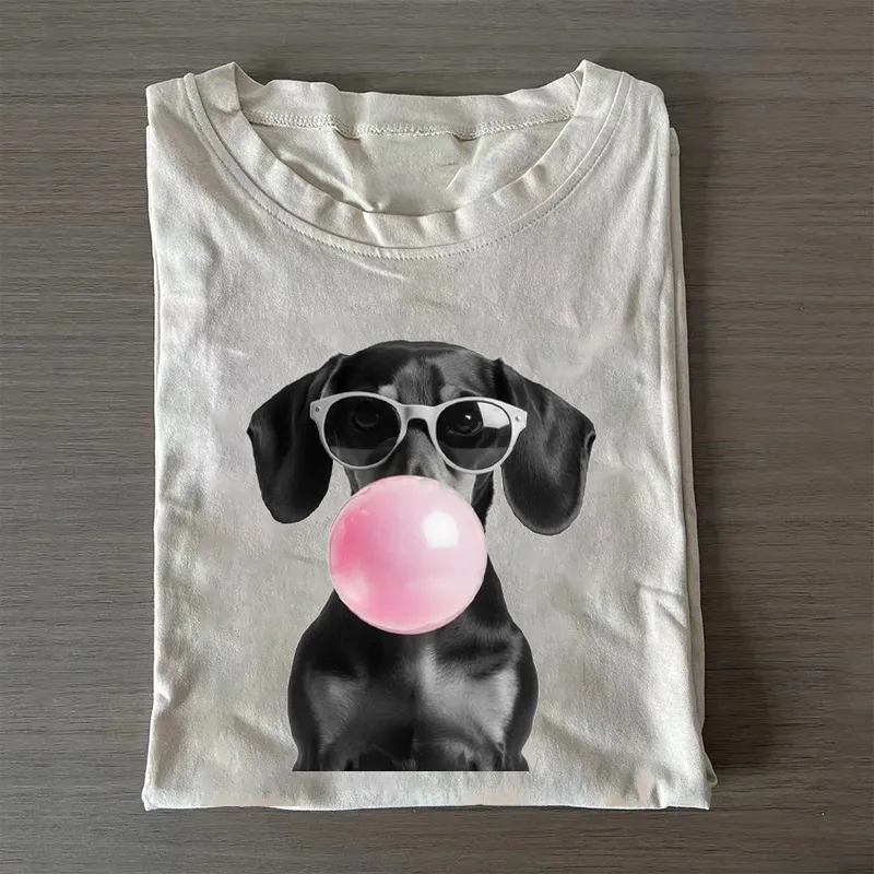 Dachshund T-shirt/Sweatshirt Vintage Washed DTG Graphic Tee | ZalleStudio