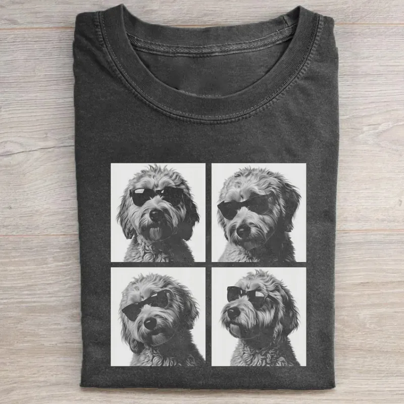 Funny Goldendoodle Meme T-shirt Vintage Washed DTG Graphic Tee | ZalleStudio