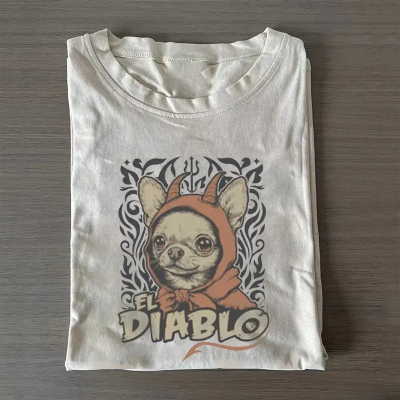 Funny Chihuahua T-shirt Vintage Washed DTG Graphic Tee | ZalleStudio