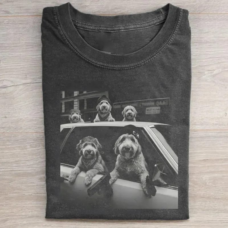 Funny Goldendoodle Meme T-shirt Vintage Washed DTG Graphic Tee | ZalleStudio