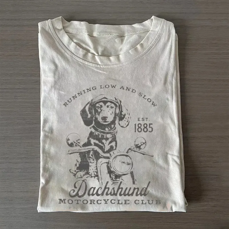 Dachshund Lovers T-shirt Vintage Washed DTG Graphic Tee | ZalleStudio