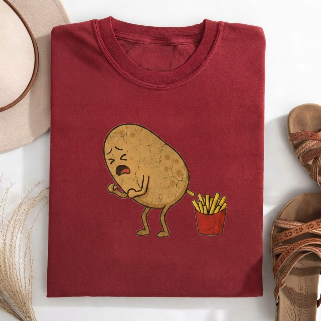 Funny fried potato T-shirt