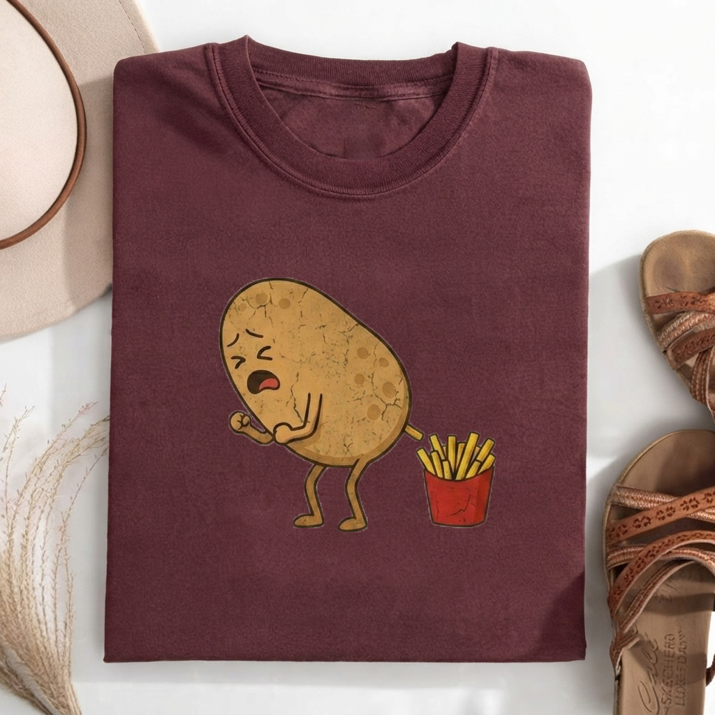 Funny fried potato T-shirt