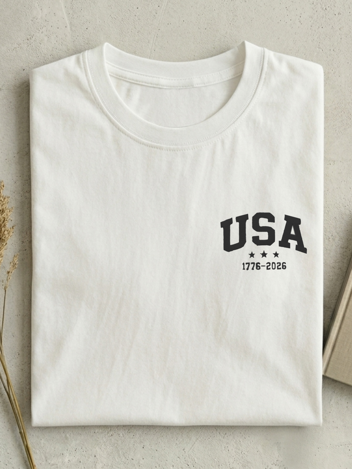 Vintage 250th Anniversary Usa Commemorative Cotton Short-sleeved T-shirt Vintage Washed DTG Graphic Tee | ZalleStudio