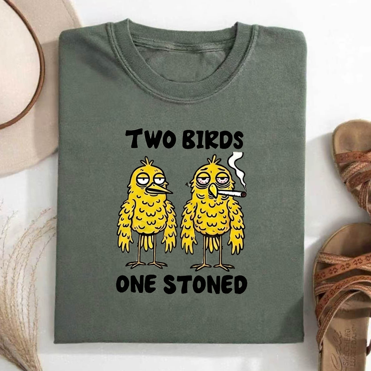 Two Birds One Stoned T-shirt