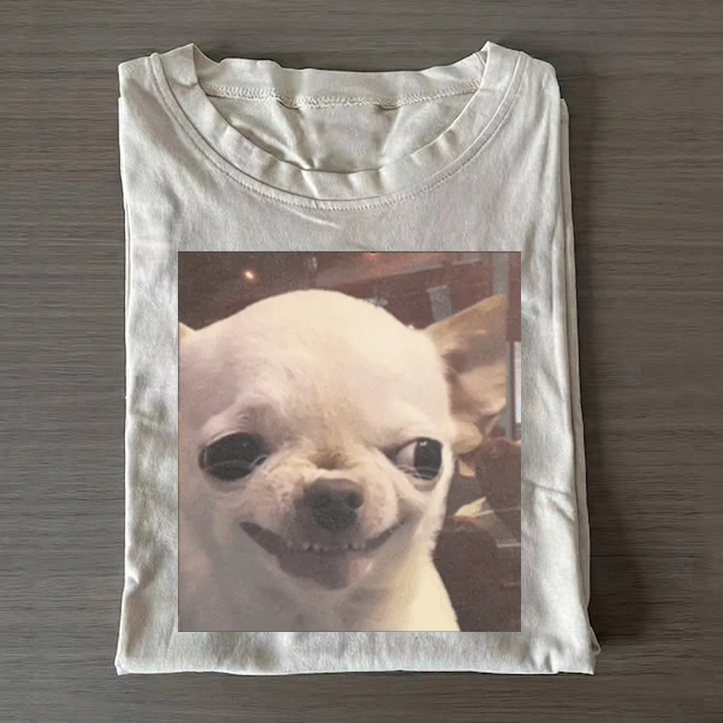 Funny Chihuahua Meme T-shirt Vintage Washed DTG Graphic Tee | ZalleStudio