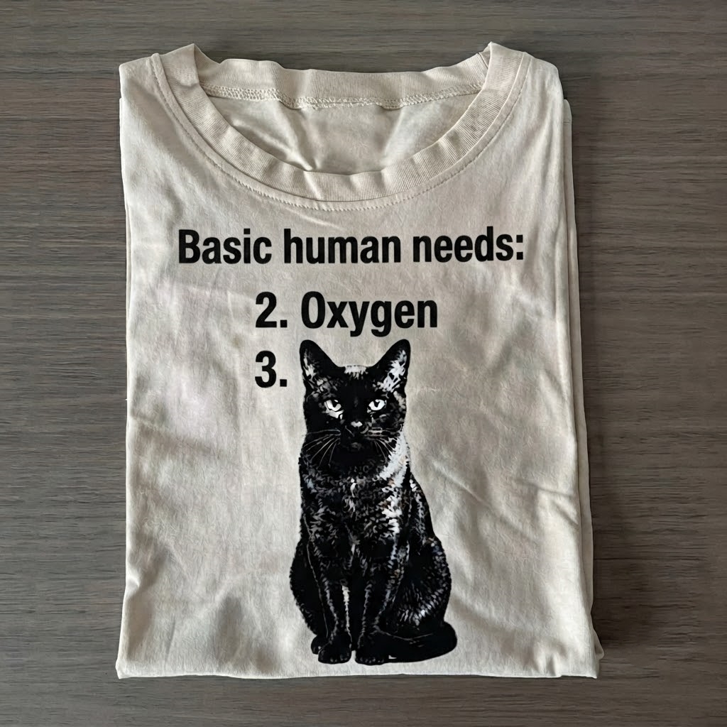 Basic Human Needs Cat T-Shirt